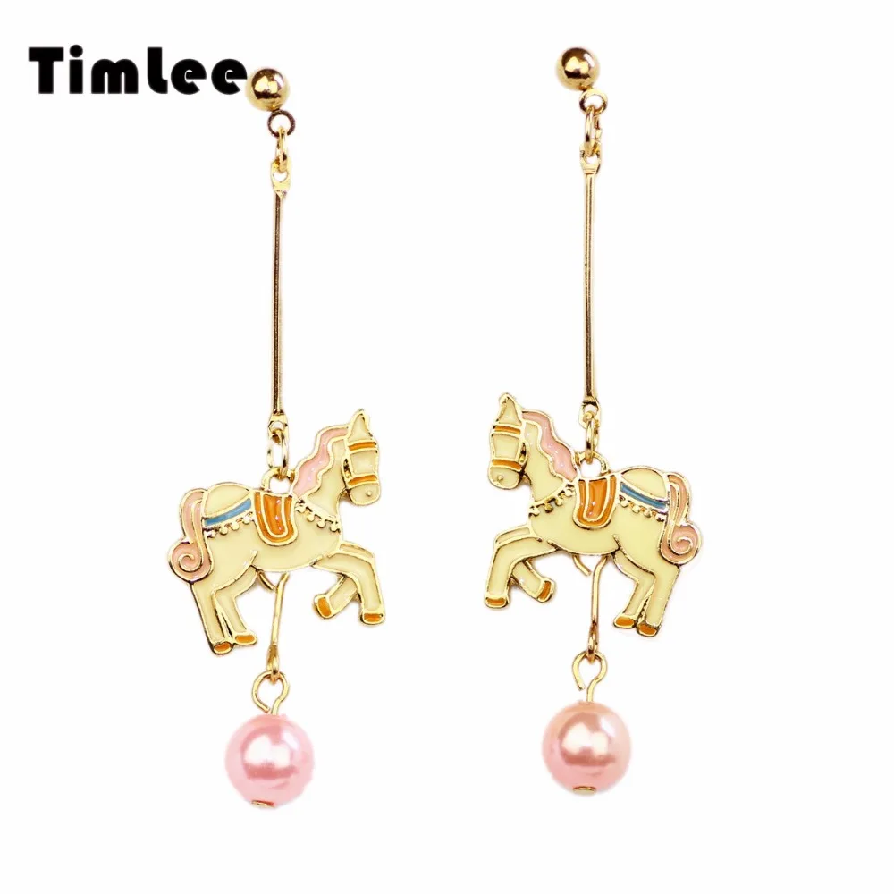 Timlee E153 модные ювелирные украшения в виде милых животных|drop earrings|earrings fashionfashion drop