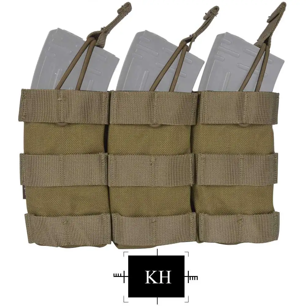 EMERSONGEAR тройной Открытый Топ маг Чехол тактический модульный журнал MOLLE Чехол для охоты Wargame военный Мультикам EM6355