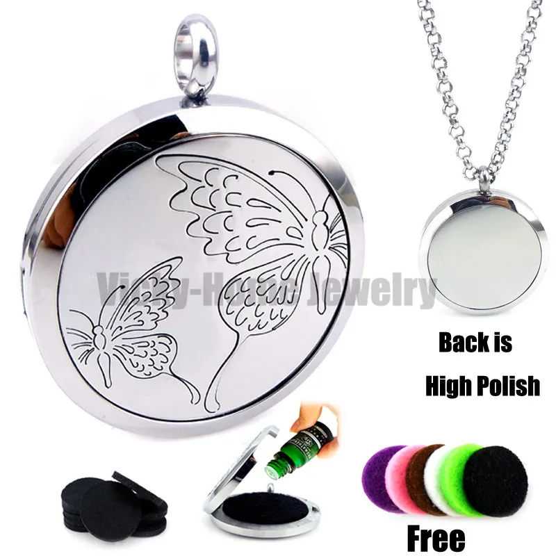 Новое поступление бабочка (30 мм) ароматерапия/эфирные масла диффузор медальон