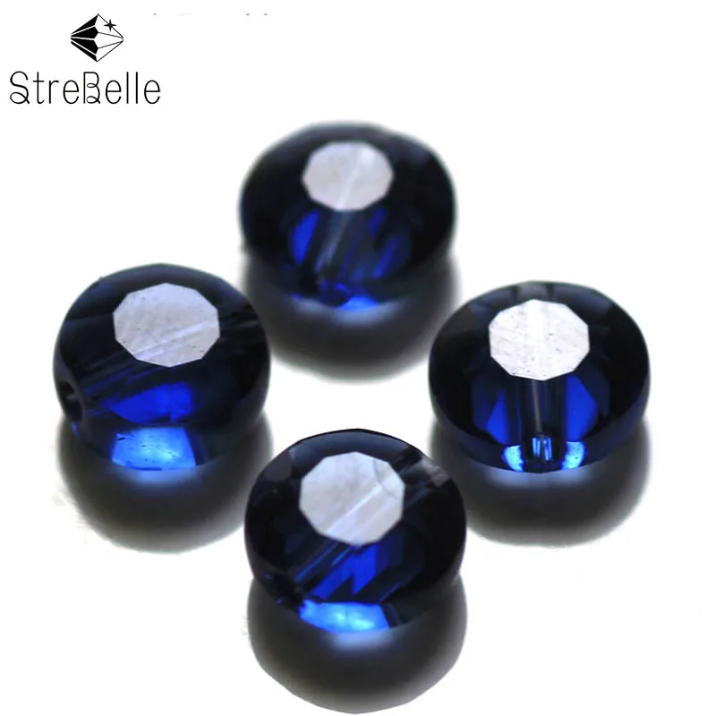 AAA модные ювелирные аксессуары стеклянные хрустальные бусины 6 мм в форме Кнопки