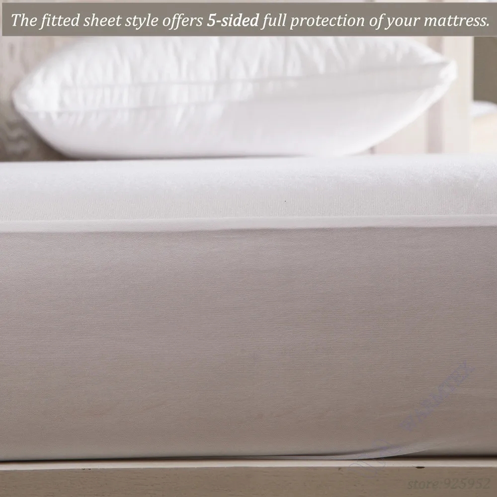 full size 140x200 smooth knit cloth 100% waterproof Mattress Cover Protector A | Дом и сад