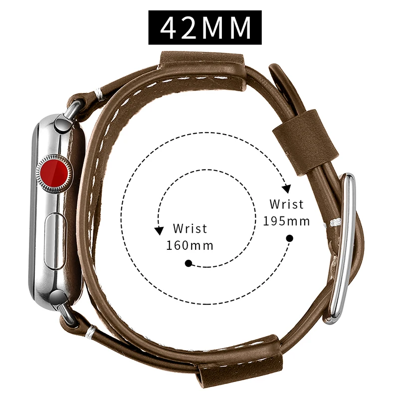 Новые пояса из натуральной кожи часы браслет ремешок для Apple Watch Series 1 2 3 iWatch 38 мм 42 ремешки наручных часов