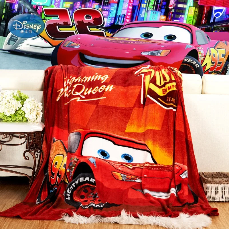 Одеяло disney Lightning Mc queen Cars, 150*200 см, для детей, мальчиков, мультяшный декор для спальни, Фланелевое, легкое, для кровати