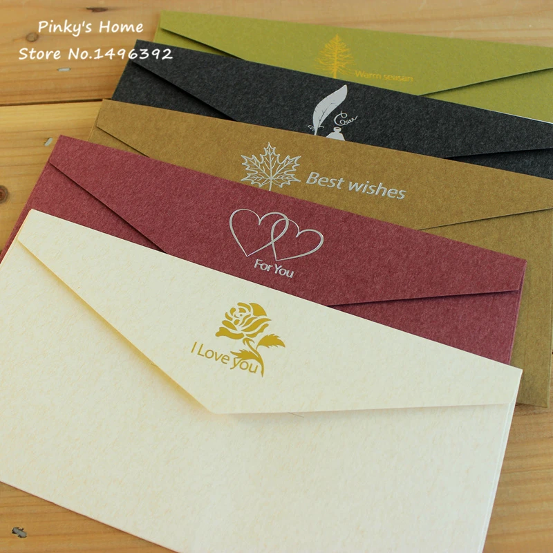 Винтажные бумажные конверты (7 шт./лот) в стиле ретро классический западном