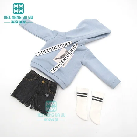 JPY6--T--005 BJD аксессуары, модный Повседневный свитер из трех предметов, необработанные шорты и носки для 27-30 см, 1/6 BJD YOSD Одежда для кукол - Цвет: JPY6--T--005