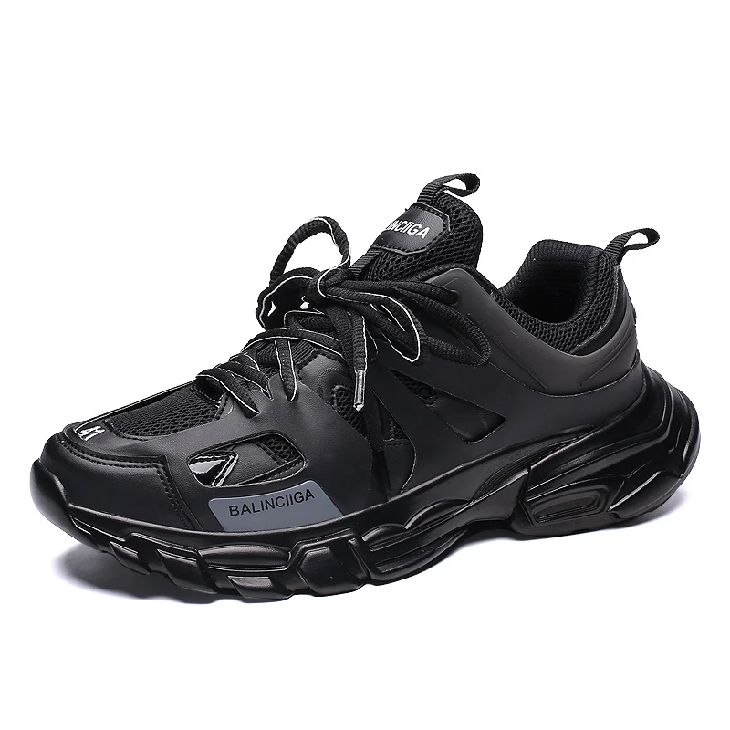 black 1908-87 Летняя обувь; мужские кроссовки; Новинка; Balenciaca; три поколения; Мужская Уличная дышащая обувь; zapatillas hombre Scarpe Uomo - Цвет: black 1908-87