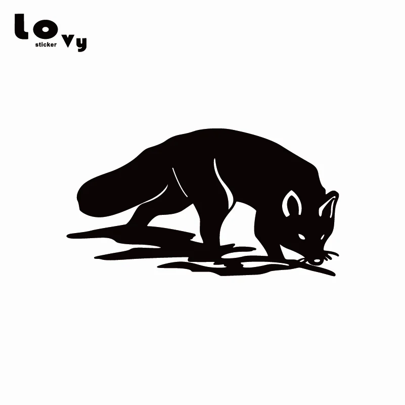 Виниловая забавная наклейка для автомобилей с изображением лисы из мультфильма