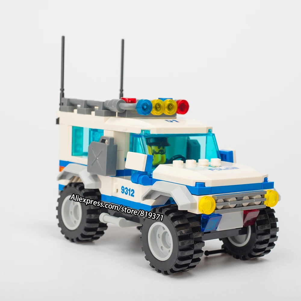 163 шт. собранные наборы модель городской полиции внедорожник кирпичи