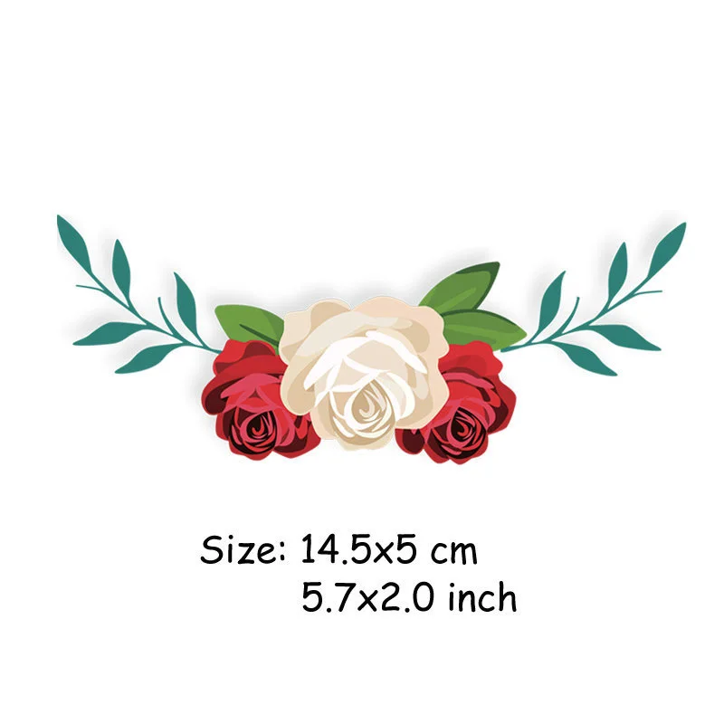 10 шт. нашивки с вышитыми цветами и железными полосками для одежды сделай сам