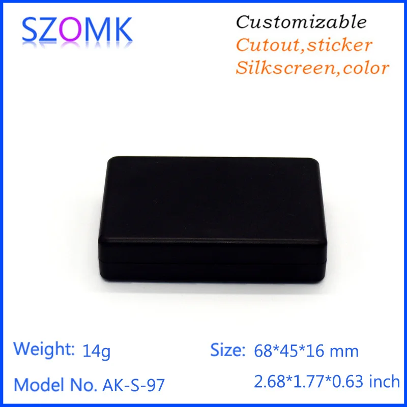 Пластиковый корпус для электроники черный 68*45*16 мм распределительная коробка