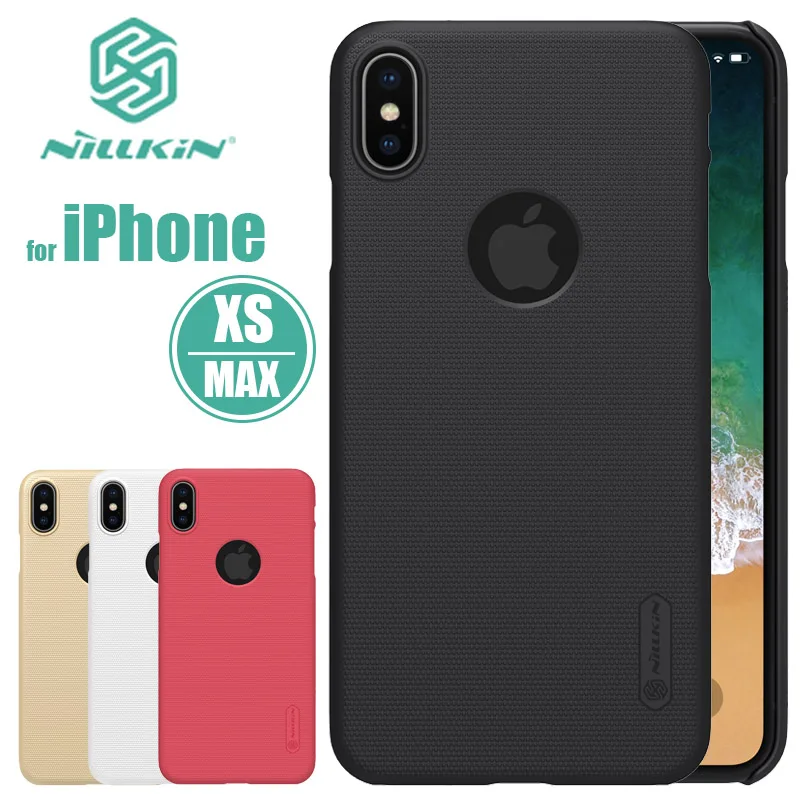 Для iPhone XS Max чехол Nillkin жёсткий матовый ПУ чехол Защитный чехол для iPhone XS Max XR X Nilkin Капа