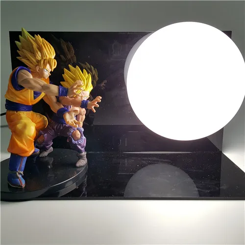 Розовый Dragon Ball Son Goku Vegeta Gohan Luminaria светодиодный ночник настольная лампа Dragon Ball декоративное освещение для комнаты Праздничные рождественские подарки - Испускаемый цвет: Розовый