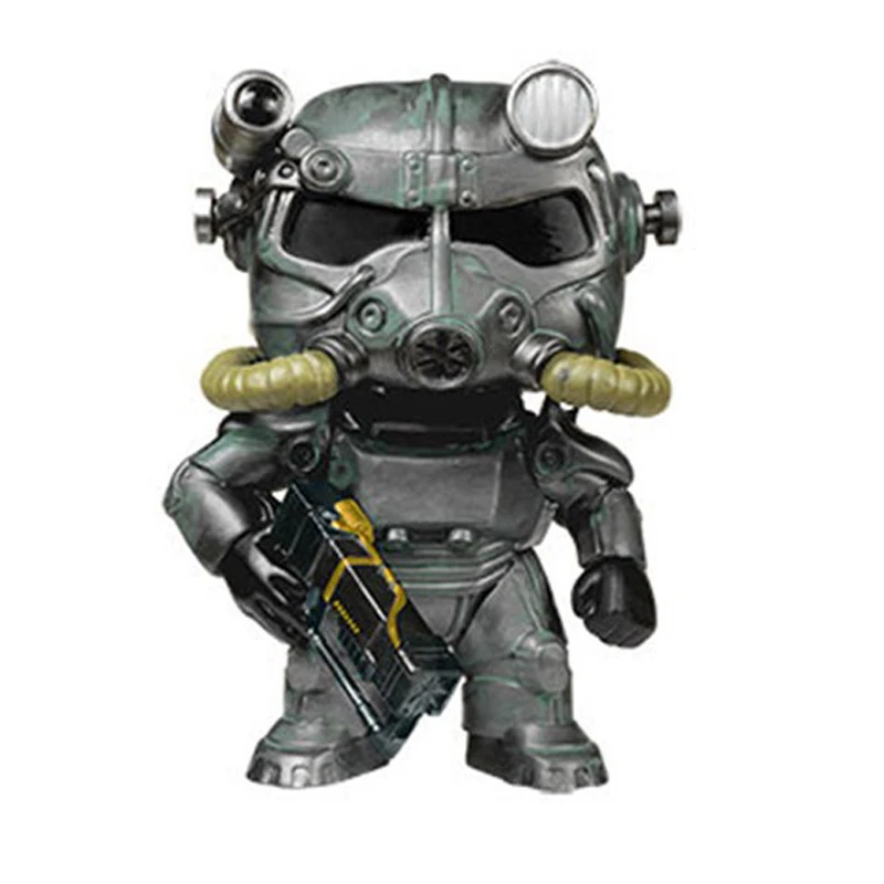 No box Funko Pop Fallout 4 VaultBoy Brotherhood of steel фигурка 49 игрушек 10 см - Цвет: No box