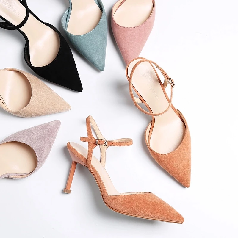 Туфли-лодочки женская обувь 2019 летние сандалии на высоком каблуке 6 см 8