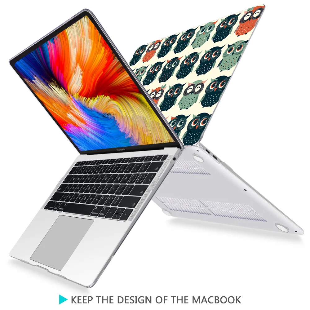 Чехол для MacBook Air Pro 13 15 16 дюймов A2141 A2159 2020 дюймов|owl laptop case|laptop casecase for apple macbook |