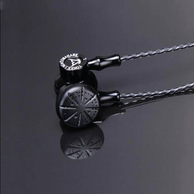 Black no zircon Лидер продаж, наушники-вкладыши TONEKING MusicMaker MrZ Tomahawk, Hi-Fi наушники-вкладыши с высоким звуком, как MX985/MX980 E888/282 - Цвет: Black no zircon