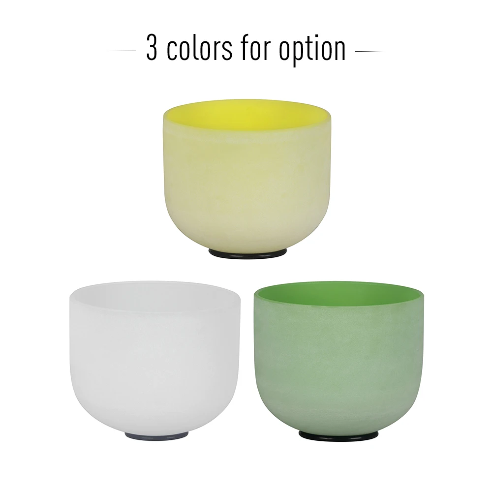 8 дюймов Хрустальная Поющая чаша B Note с молотком и резиновым уплотнительным