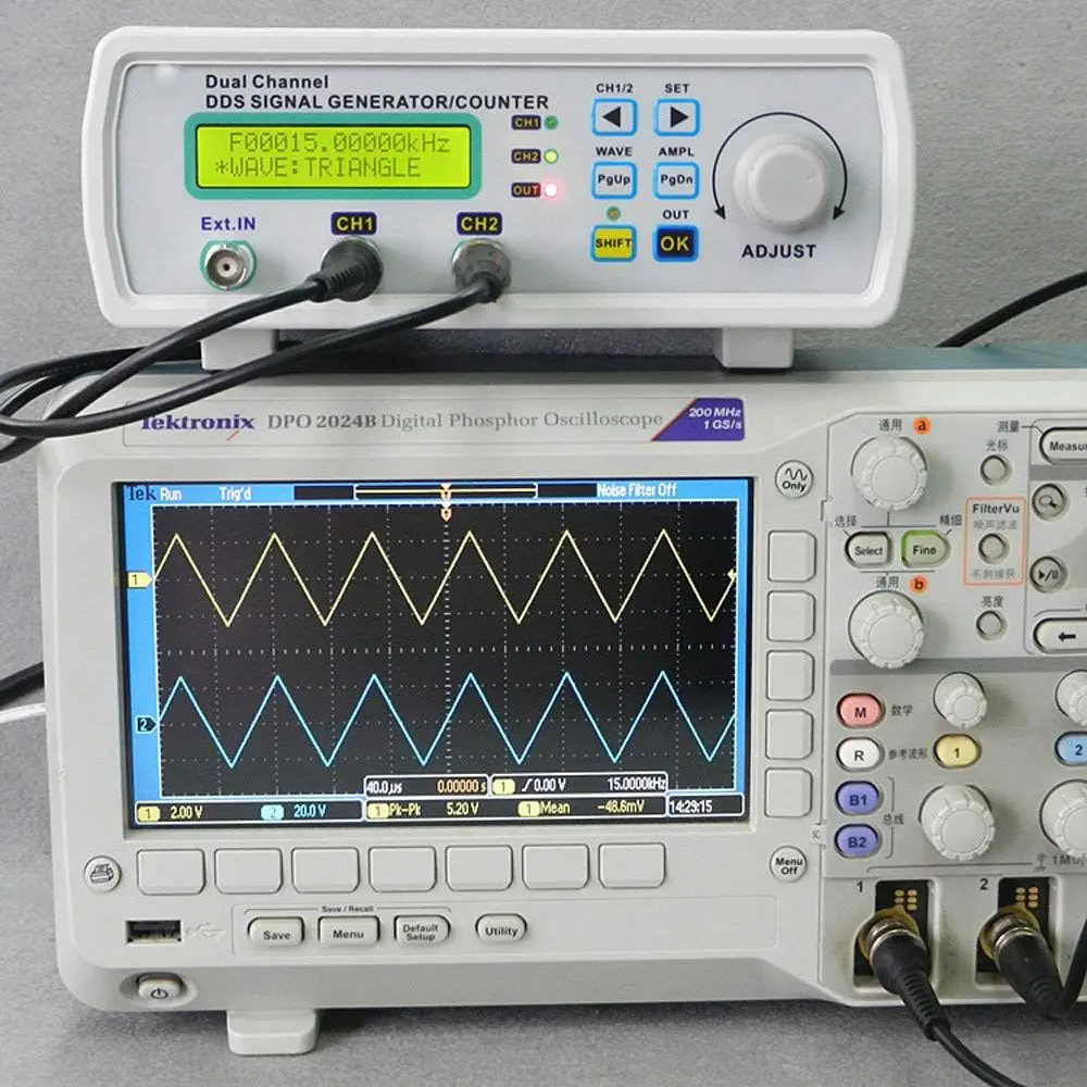 Высокоточный цифровой DDS двухканальный источник сигнала Генератор сигналов