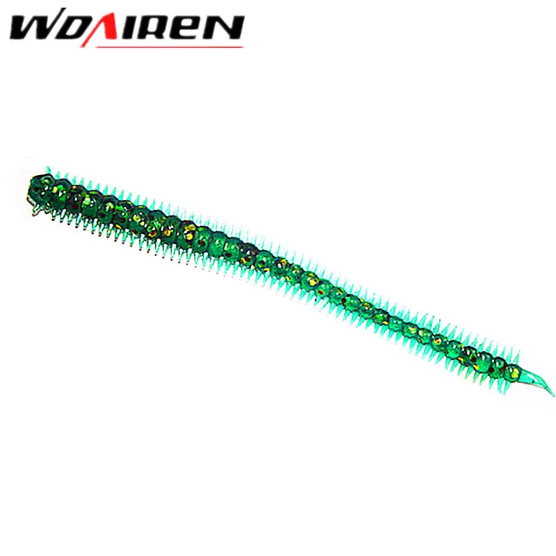 20 шт./лот 10 см 1 г Мягкая приманка черви рыболовная с запахом соли популярная