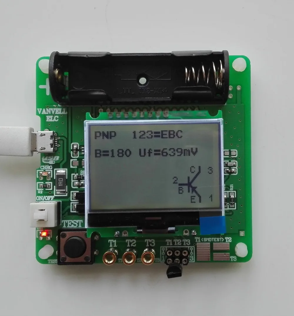 Многофункциональный тестер сопротивления индуктора конденсатора ESR DIY MG328