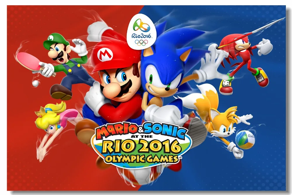 Настенное украшение на холсте спортивный постер с изображением Соника тени