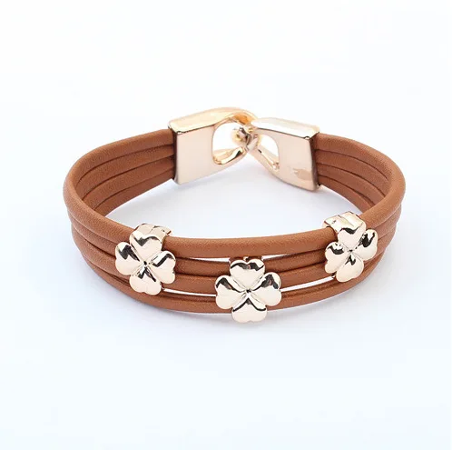 Min. order $10(Mix order) Fashion a clover bracelet European and American fashion new contracted bracelet|bracelet|bracelet butterflybracelet glow |