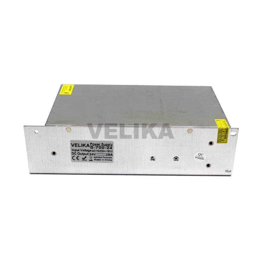 Фото DC24V источник питания 29A 700 Вт светодиодный трансформатор драйвера AC110V 220 В к DC 24 DC24V источник питания 29A 700 Вт светодиодный трансформатор драйвера AC110V 220 В к DC 24