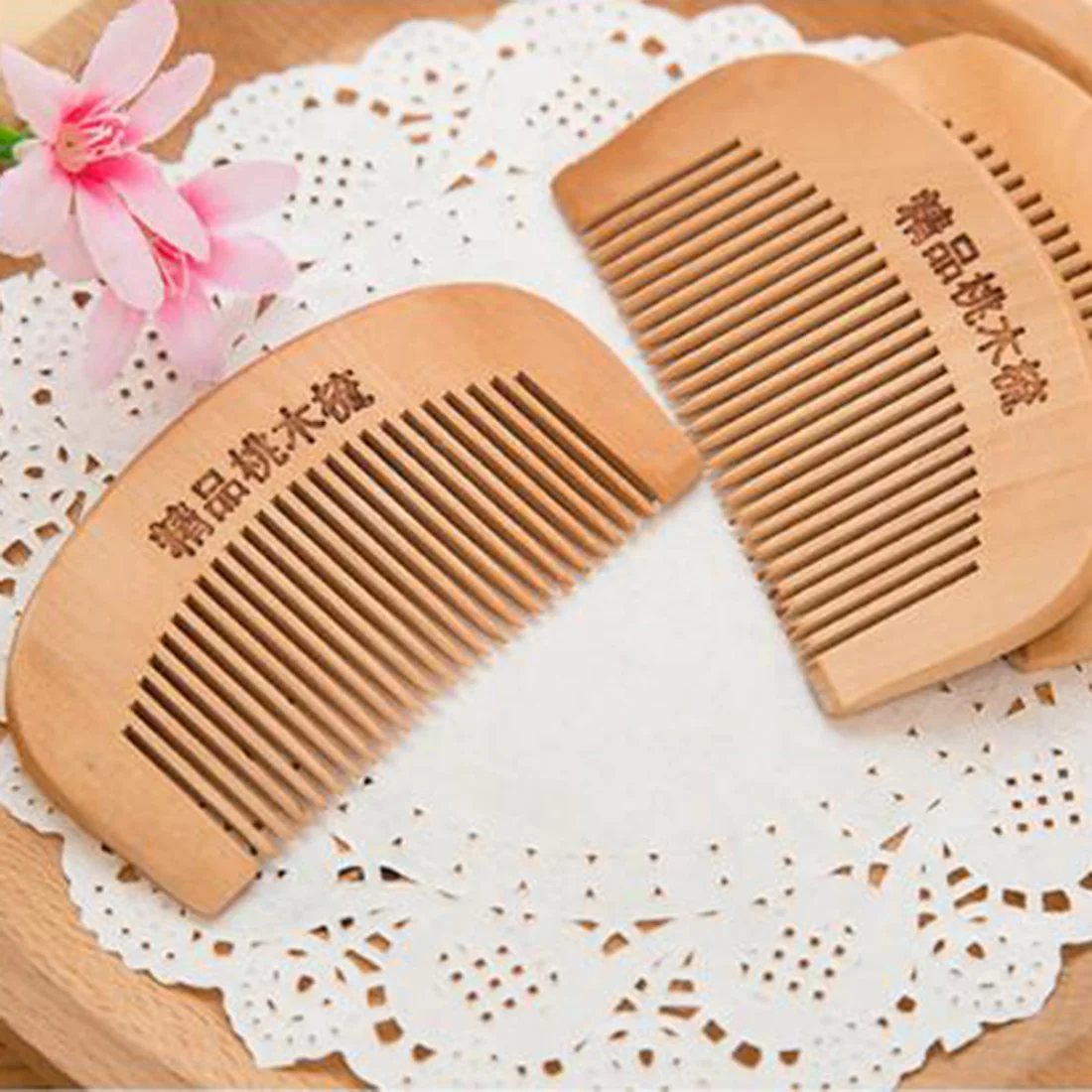 2017 высокое качество натуральный персик Фотографическая расческа|good comb|peach wood