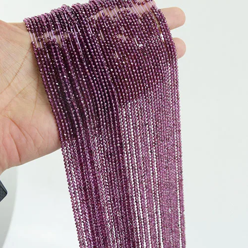 Rhodolite Garnet Натуральный гранат/родолит Гранат/Спессартин Гранат Граненые Круглые Бусины 2 мм, 3 мм, 4 мм - Цвет: Rhodolite Garnet