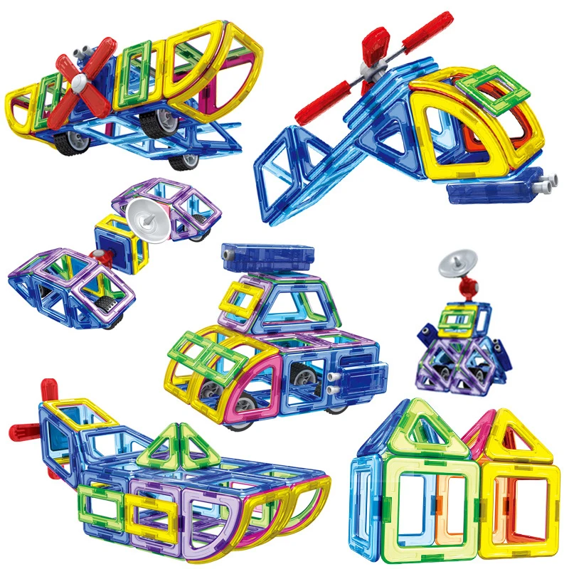 Новинка 2017 Магнитный конструктор строительные 3D блоки детские развивающие
