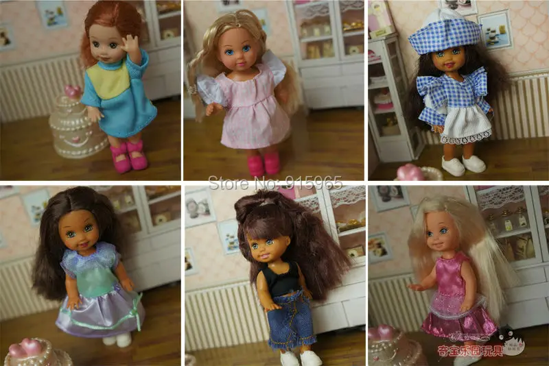 Новинка 2014 оптовая продажа 50 шт./лот ткань и платье для мини куклы Барби|barbie dresses for