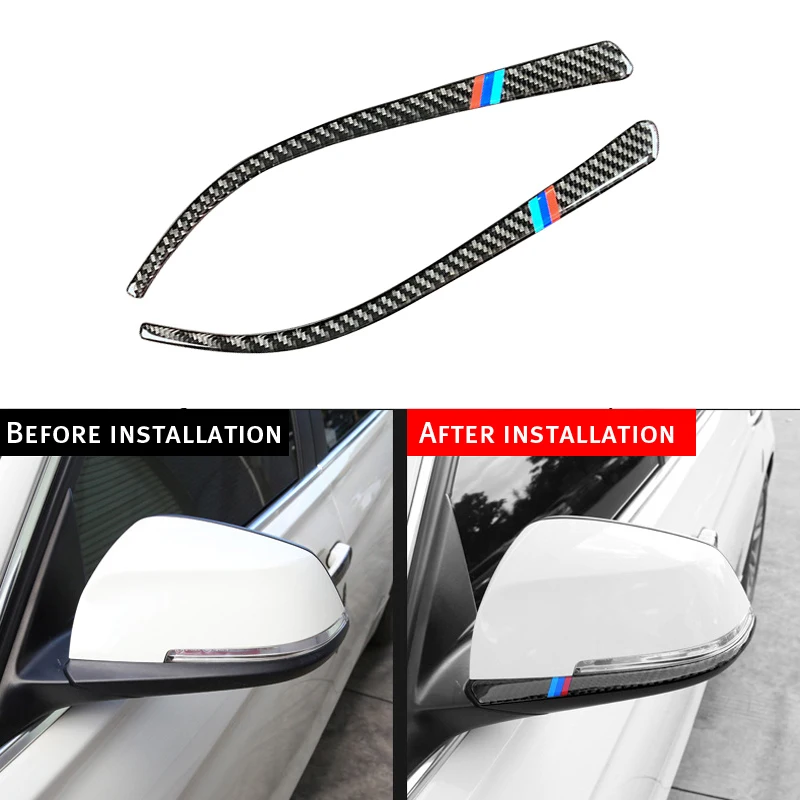 

Carbon Fiber Headlight Switch Buttons Decor Cover Interior Trim Car Styling Sticker For BMW F30 F34 320i 3 series Accessories