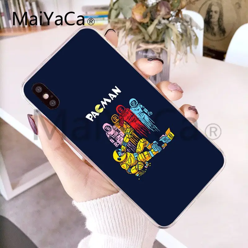 MaiYaCa Pacman Gamer Nerd аксессуары для телефонов Чехол Apple iphone X и 8plus 7 7plus 6s Plus XS XR 5c