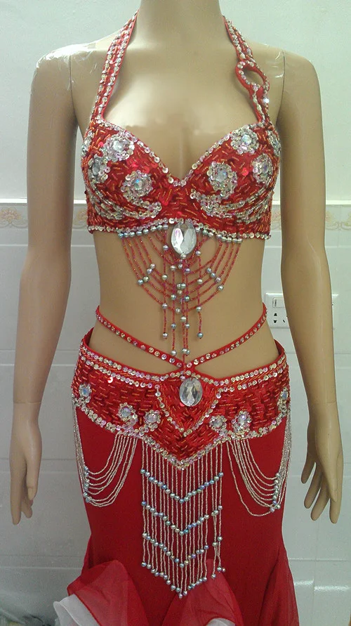 Набор костюма для танца живота бюстгальтер + пояс Индийский Болливуд выступлений