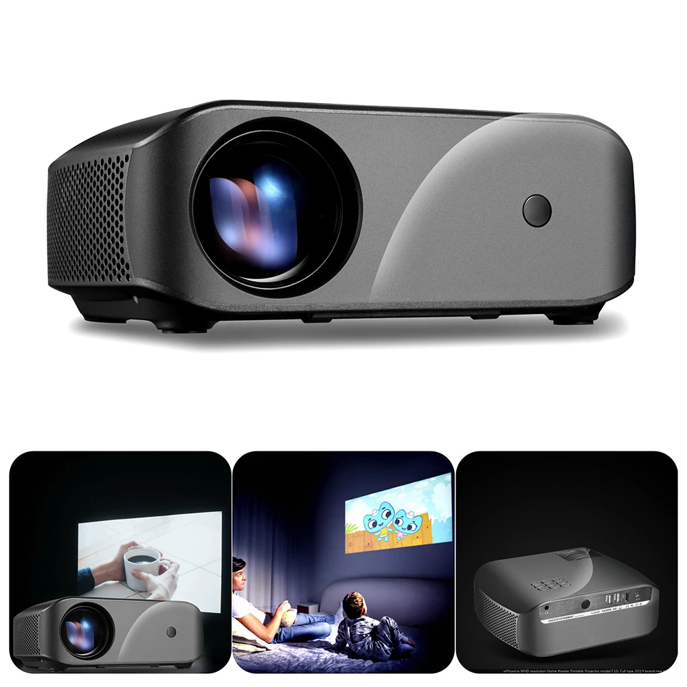 ViviBright Новый мини светодиодный проектор 1280*720 разрешение Поддержка Full HD Домашний