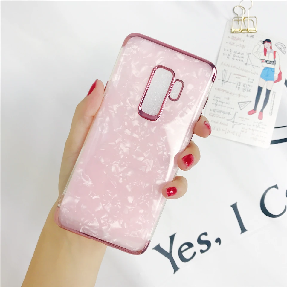 Чехол для samsung S9 примечание 9 8 J4 J6 2018 S8 плюс S7 A3 A5 A6 A7 A8 J2 J3 J5 J7 Pro 2016 2017 крышки блеск 2 в