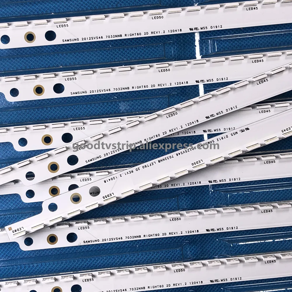 На 100% подлинный и новый 2D 572 мм 60 светодиодный 6PIN для Samsung S 2012SVS46 7032NNB LEFT60/RIGHT60