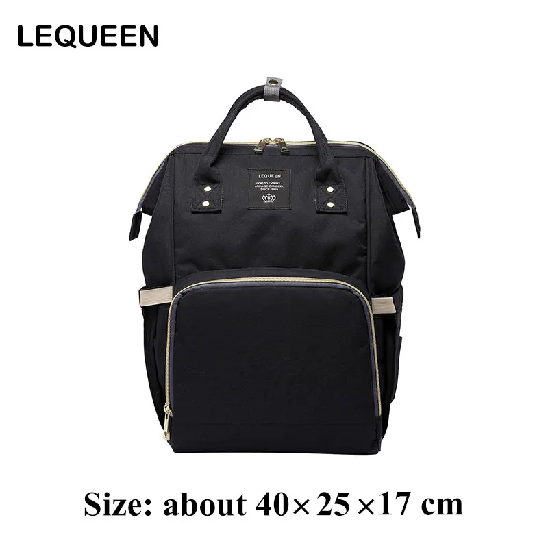 LEQUEEN сумка для подгузников для беременных, рюкзак, модная сумка для подгузников, Большая вместительная сумка для мам, рюкзак для подгузников, водонепроницаемая дорожная сумка для кормления - Цвет: 04