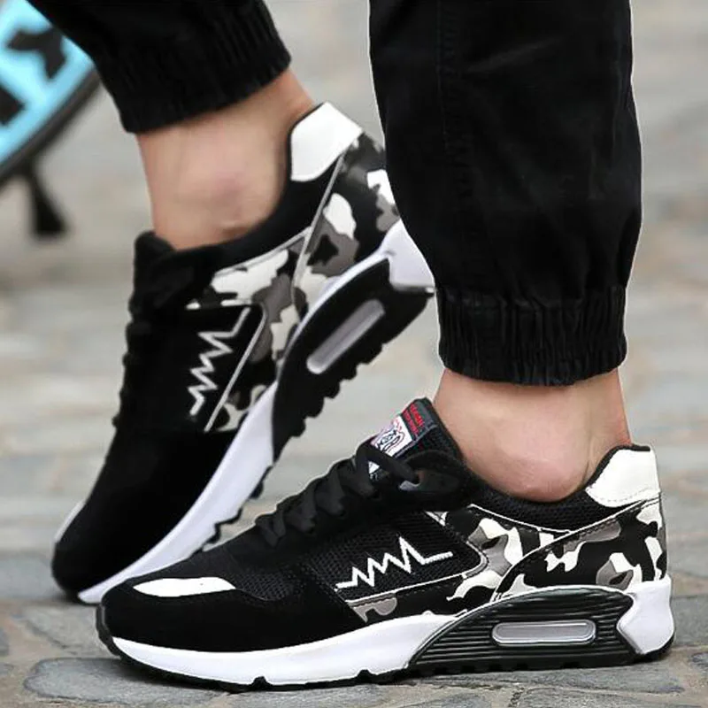 Мужские повседневные кроссовки сетчатая нескользящая обувь удобные смешанные