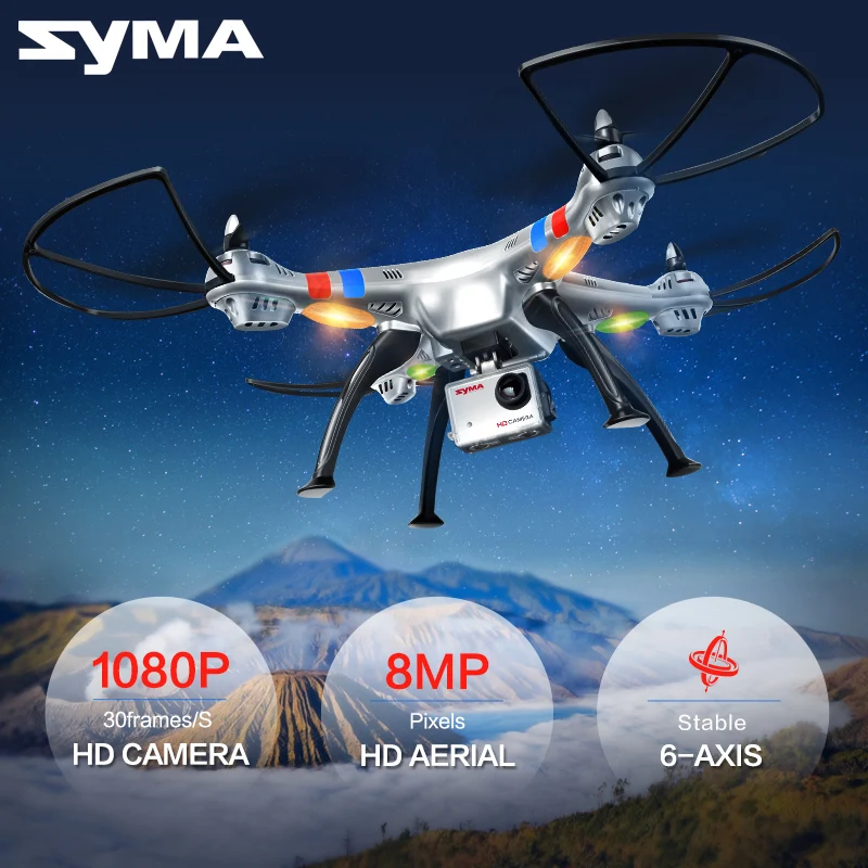 Syma X8C X8W 2.4 г 4CH 6 ось профессиональный FPV нло беспилотный квадрокоптер с 2MP HD камера