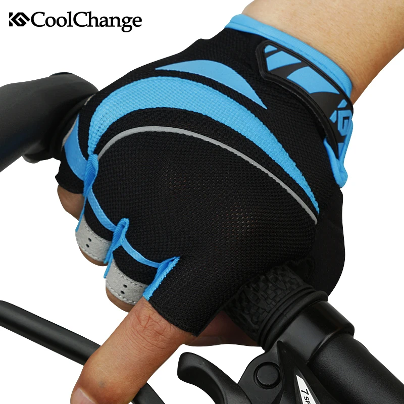 Coolchange дышащий половина палец Перчатки для Для мужчин летняя дорога горный