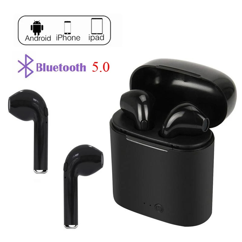 I7 I7s TWS Bluetooth наушники туры Беспроводная гарнитура стерео беспроводные спортивные