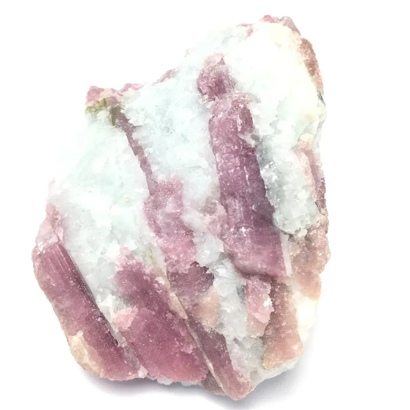 Природный красный турмалин кристалл грубая каменная скопление образец