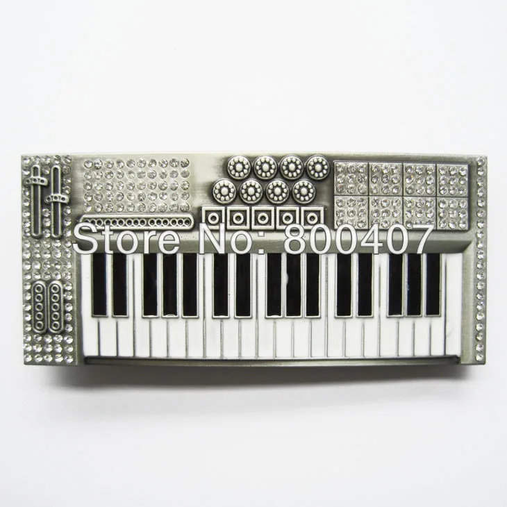 

Retail Distribute Rhinestones Piano Belt Buckle BUCKLE-MU039 Free Shipping