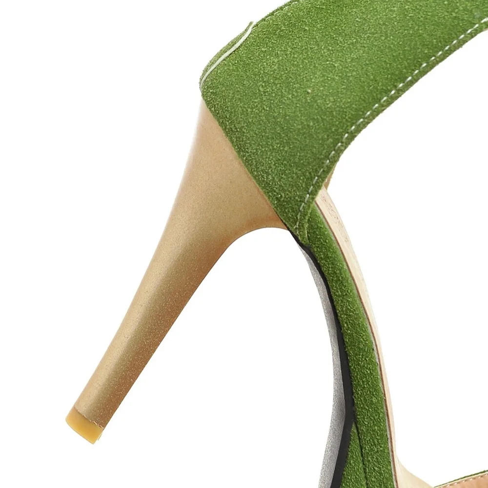 

Smirnova plus size 31-46 2018 solid color summer fashion sandals stiletto high heels platform buckle women wedding shoes