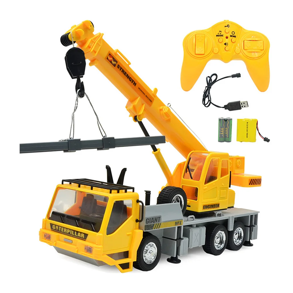 Remote Control Lift Simulation Engineering Crane Child Toy Model Truck Light Music Rechargeable |