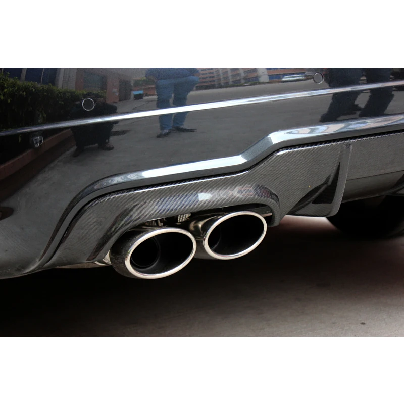 Для Mercedes Benz C Class W204 C63 AMG углеродного волокна задний бампер диффузор спойлер 2012 2013(бампер AMG только