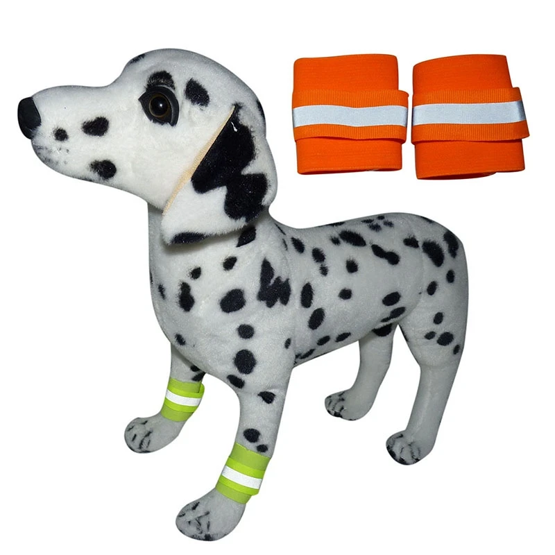 Собачий флуоресцентный чехол для ног Защитный Браслет собак браслет домашних