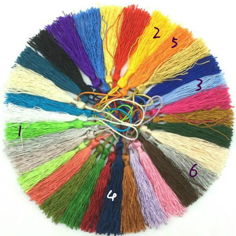 10 шт. Мини Короткая подвеска из хлопка с кисточками ручной работы для