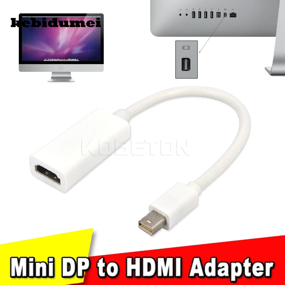 Kebidumei 2021 DP Thunderbolt-HDMI-совместимый кабель штырь-гнездо конвертер адаптер порт